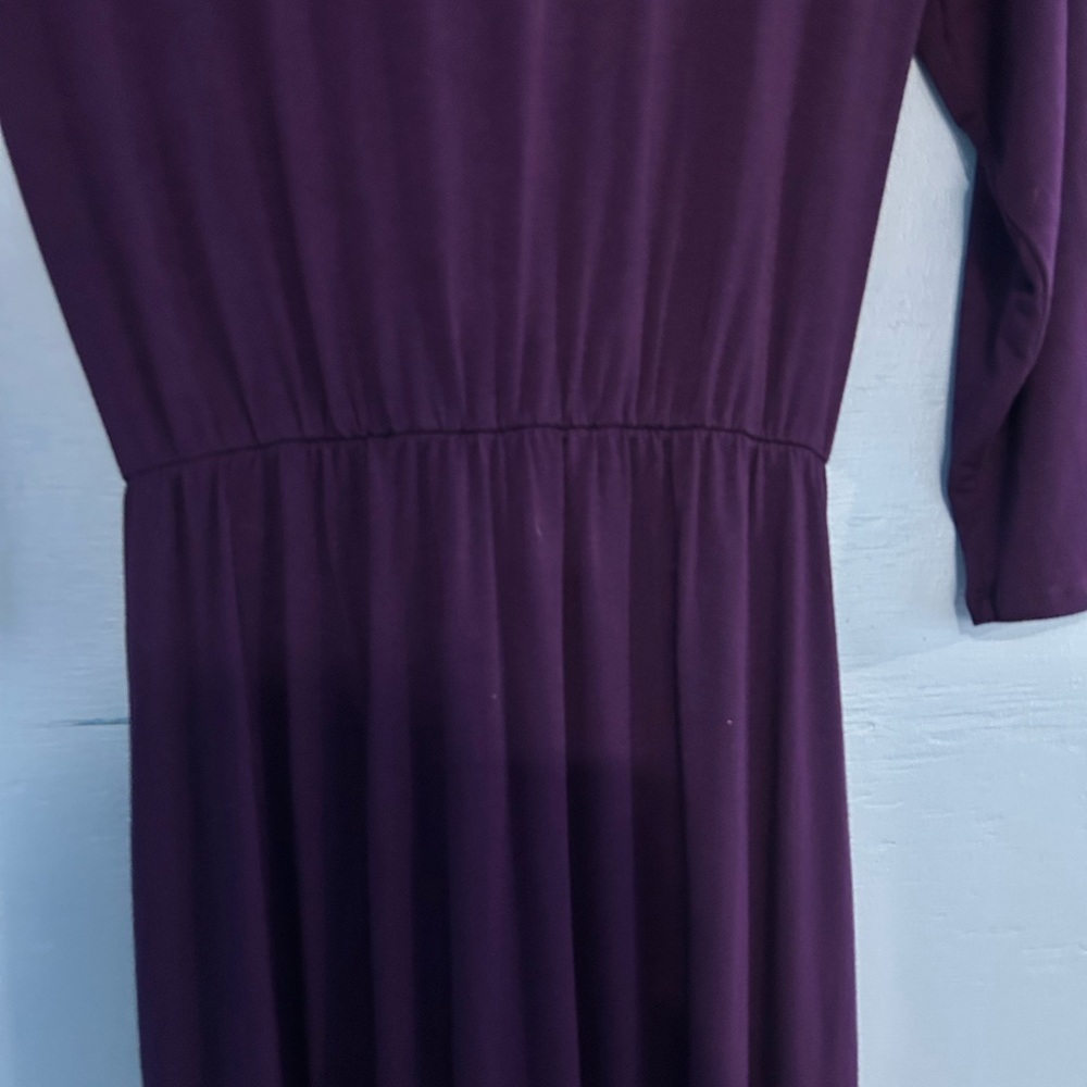 Amour Vert Grape Olive Dream Knit 3/4 Sleeves Twist Elastic Waist NWT Small - Picture 6 of 9